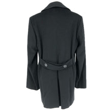이미지를 갤러리 뷰어에 로드 , MAX MARA マックスマーラ 白タグ ダブルブレスト ショート ピーコート ウール ブラック【中古】 レディース