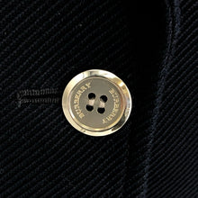 画像をギャラリービューアに読み込む, Burberry London バーバリー ロンドン 総裏 FCD11-160-32 テーラードジャケット コットン ネイビー【中古】 レディース