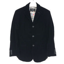 画像をギャラリービューアに読み込む, BURBERRY BLACK LABEL バーバリーブラックレーベル 総裏 BMP34-113-09 テーラードジャケット ベロア ブラック【中古】 メンズ