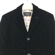 画像をギャラリービューアに読み込む, BURBERRY BLACK LABEL バーバリーブラックレーベル 総裏 BMP34-113-09 テーラードジャケット ベロア ブラック【中古】 メンズ