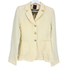 画像をギャラリービューアに読み込む, ISABEL MARANT イザベルマラン 半裏 テーラードジャケット 麻・リネン ライトイエロー【中古】 レディース