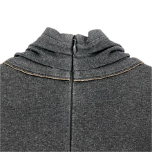 画像をギャラリービューアに読み込む, Brunello Cucinelli ブルネロクチネリ ハイネック モレーニ装飾 ストレッチ カットソー コットン チャコールグレー【中古】 レディース