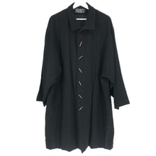 画像をギャラリービューアに読み込む, Elizabeth Wessel エリザベスウェッセル ハーフコート オーバーサイズ ステンカラーコート ウール ブラック【中古】 レディース
