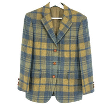 將圖片載入圖庫檢視器 NEWYORKER ニューヨーカー 胡桃ボタン テーラードジャケット ウール イエロー ブルー【中古】 レディース