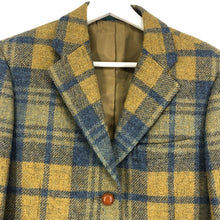將圖片載入圖庫檢視器 NEWYORKER ニューヨーカー 胡桃ボタン テーラードジャケット ウール イエロー ブルー【中古】 レディース