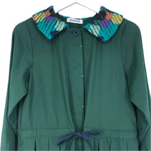 画像をギャラリービューアに読み込む, Jocomomola ホコモモラ スラッシュキルトシャツ ワンピース グリーン【中古】 レディース