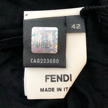 画像をギャラリービューアに読み込む, FENDI フェンディ ノースリーブ ブラウス カットソー ブラック【中古】【美品】 レディース
