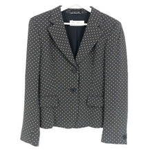 이미지를 갤러리 뷰어에 로드 , MAX MARA マックスマーラ 肩パッド入 総裏 テーラードジャケット グレー【中古】【新品同様】【美品】 レディース