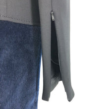 画像をギャラリービューアに読み込む, SPORTMAX スポーツマックス ハイネック切替 袖ファスナー ステンカラーコート ブラック ネイビー【中古】 レディース