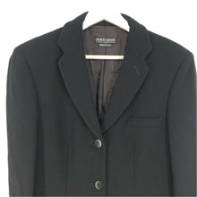 画像をギャラリービューアに読み込む, GIORGIO ARMANI ジョルジオアルマーニ 3P 肩パッド入 総裏 テーラードジャケット ウール ブラック【中古】 レディース
