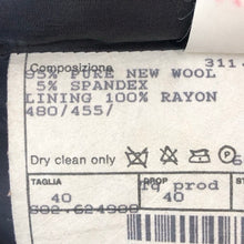 画像をギャラリービューアに読み込む, GIORGIO ARMANI ジョルジオアルマーニ 3P 肩パッド入 総裏 テーラードジャケット ウール ブラック【中古】 レディース