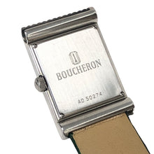 이미지를 갤러리 뷰어에 로드 , Boucheron ブシュロン リフレ 腕時計 シルバー グリーン クオーツ ホワイト文字盤【中古】 レディース
