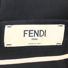 画像をギャラリービューアに読み込む, FENDI フェンディ ひざ丈 ラップ カラーブロック スカート コットン モノトーン【中古】 レディース