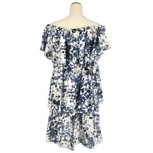画像をギャラリービューアに読み込む, EPOCA エポカ フリル オフショルダー チュニック ワンピース コットン/シルク ブルー系【中古】【新品同様】【美品】 レディース