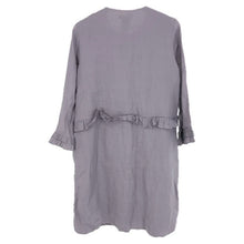 이미지를 갤러리 뷰어에 로드 , 'S Max Mara エス マックスマーラ フロントボタン 羽織 シャツ ワンピース 麻・リネン ダスティパープル【中古】 レディース