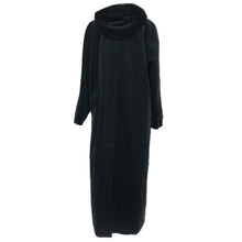 画像をギャラリービューアに読み込む, Burberrys バーバリーズ フード付 ライナー付 ロング ステンカラーコート ベロア/ウール ブラック【中古】 レディース