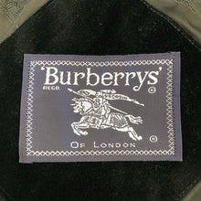 画像をギャラリービューアに読み込む, Burberrys バーバリーズ フード付 ライナー付 ロング ステンカラーコート ベロア/ウール ブラック【中古】 レディース
