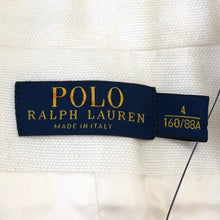 画像をギャラリービューアに読み込む, POLO RALPH LAUREN ポロ・ラルフローレン テーラードジャケット 麻・リネン ホワイト【中古】【新品同様】【美品】 レディース