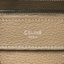 画像をギャラリービューアに読み込む, CELINE セリーヌ ラゲージ ナノ ショッパー 189243DRU.09SO ハンドバッグ カーフ ブラウン【中古】 レディース