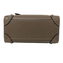 画像をギャラリービューアに読み込む, CELINE セリーヌ ラゲージ ナノ ショッパー 189243DRU.09SO ハンドバッグ カーフ ブラウン【中古】 レディース