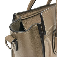 画像をギャラリービューアに読み込む, CELINE セリーヌ ラゲージ ナノ ショッパー 189243DRU.09SO ハンドバッグ カーフ ブラウン【中古】 レディース