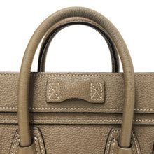 画像をギャラリービューアに読み込む, CELINE セリーヌ ラゲージ ナノ ショッパー 189243DRU.09SO ハンドバッグ カーフ ブラウン【中古】 レディース