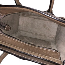 画像をギャラリービューアに読み込む, CELINE セリーヌ ラゲージ ナノ ショッパー 189243DRU.09SO ハンドバッグ カーフ ブラウン【中古】 レディース