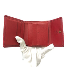 画像をギャラリービューアに読み込む, LOUIS VUITTON ルイ・ヴィトン Wホック ポルト モネ ビエ カルト クレディ M63487 二つ折り財布 エピレザー カスティリアンレッド【中古】 レディース