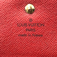 画像をギャラリービューアに読み込む, LOUIS VUITTON ルイ・ヴィトン Wホック ポルト モネ ビエ カルト クレディ M63487 二つ折り財布 エピレザー カスティリアンレッド【中古】 レディース