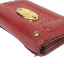 画像をギャラリービューアに読み込む, Chloe クロエ 名刺入れ カードケース レザー レッド【中古】 レディース