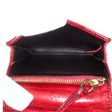 画像をギャラリービューアに読み込む, Chloe クロエ 名刺入れ カードケース レザー レッド【中古】 レディース