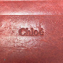 画像をギャラリービューアに読み込む, Chloe クロエ 名刺入れ カードケース レザー レッド【中古】 レディース