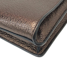 画像をギャラリービューアに読み込む, COACH コーチ ショルダーウォレット ショルダーバッグ メッセンジャー ウィズ ポップアップ 53529 長財布 レザー ダークブロンズ【中古】 レディース