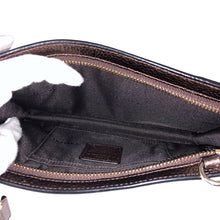 画像をギャラリービューアに読み込む, COACH コーチ ショルダーウォレット ショルダーバッグ メッセンジャー ウィズ ポップアップ 53529 長財布 レザー ダークブロンズ【中古】 レディース