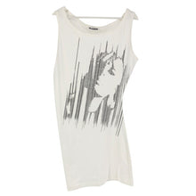 画像をギャラリービューアに読み込む, JIL SANDER ジルサンダー ノースリーブ ストレッチ アシンメトリー 変形 ワンピース コットン ホワイト【中古】 レディース