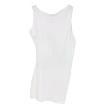 画像をギャラリービューアに読み込む, JIL SANDER ジルサンダー ノースリーブ ストレッチ アシンメトリー 変形 ワンピース コットン ホワイト【中古】 レディース