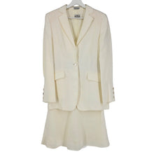 画像をギャラリービューアに読み込む, Agnona アニオナ スカート スーツ 麻・リネン ホワイト L-XL相当【中古】 レディース