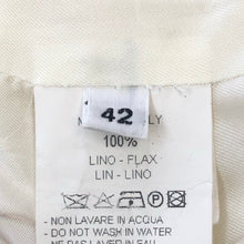 画像をギャラリービューアに読み込む, Agnona アニオナ スカート スーツ 麻・リネン ホワイト L-XL相当【中古】 レディース