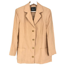 画像をギャラリービューアに読み込む, Herno ヘルノ 背抜き テーラードジャケット レーヨン/ウール ベージュ系 M相当【中古】 レディース