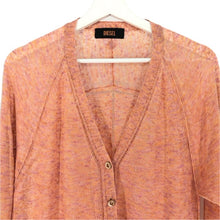Load image into Gallery viewer, DIESEL ディーゼル オーバーサイズ カーディガン 麻・リネン ピンク系【中古】 レディース