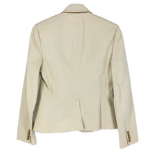 画像をギャラリービューアに読み込む, RALPH LAUREN ラルフローレン 総裏 テーラードジャケット コットン ライトベージュ Mサイズ相当【中古】 レディース