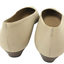 画像をギャラリービューアに読み込む, PRADA プラダ バイカラー ローヒール パンプス レザー ベージュ グリーン【中古】【美品】 レディース