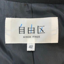 画像をギャラリービューアに読み込む, Area Free 自由区 総裏 テーラードジャケット ブラック XLサイズ相当【中古】 レディース