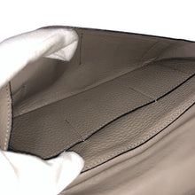 画像をギャラリービューアに読み込む, HERMES エルメス ドゴンGM 長財布 レザー グレー □J刻印【中古】 ユニセックス