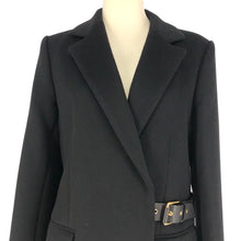 画像をギャラリービューアに読み込む, Salvatore Ferragamo サルヴァトーレフェラガモ チェスターコート ロング カシミヤ ブラック Lサイズ相当【中古】 レディース