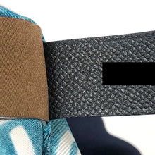 画像をギャラリービューアに読み込む, HERMES エルメス トートバッグ MANUFACTURE DE BOUCLERIES シェーヌダンクル 080245CA ハンドバッグ シルク/マダムカーフスキン ノワール ネイビー Y刻印【中古】【美品】 レディース