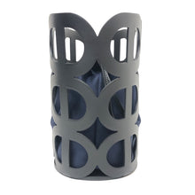 画像をギャラリービューアに読み込む, HERMES エルメス トートバッグ MANUFACTURE DE BOUCLERIES シェーヌダンクル 080245CA ハンドバッグ シルク/マダムカーフスキン ノワール ネイビー Y刻印【中古】【美品】 レディース