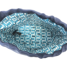 画像をギャラリービューアに読み込む, HERMES エルメス トートバッグ MANUFACTURE DE BOUCLERIES シェーヌダンクル 080245CA ハンドバッグ シルク/マダムカーフスキン ノワール ネイビー Y刻印【中古】【美品】 レディース