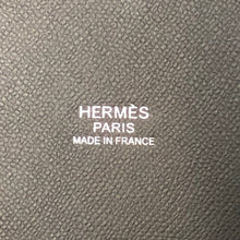 画像をギャラリービューアに読み込む, HERMES エルメス トートバッグ MANUFACTURE DE BOUCLERIES シェーヌダンクル 080245CA ハンドバッグ シルク/マダムカーフスキン ノワール ネイビー Y刻印【中古】【美品】 レディース