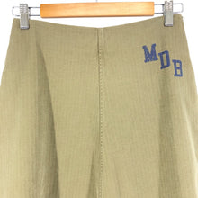 將圖片載入圖庫檢視器 Madison Blue マディソンブルー PANEL FLARE SK HERRINGBONE パネルフレアスカート ロング コットン カーキ Mサイズ相当【中古】 レディース